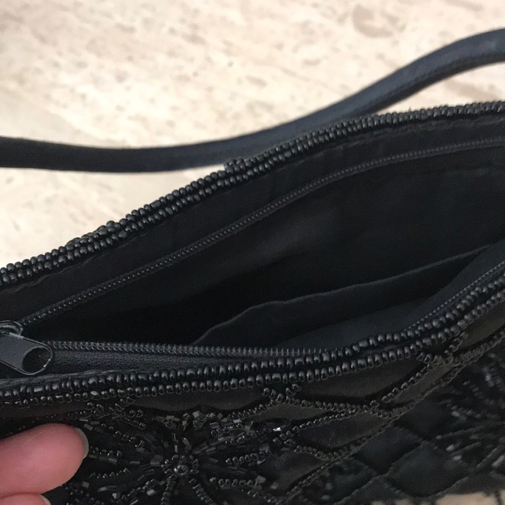 Black beaded purse - Picture 3 of 5